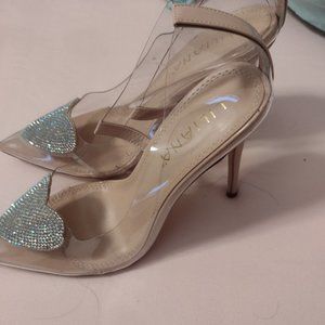 Nude Clear Heart Shoes